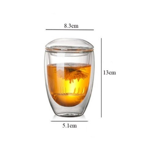 tasse double paroi avec couvercle 350ml