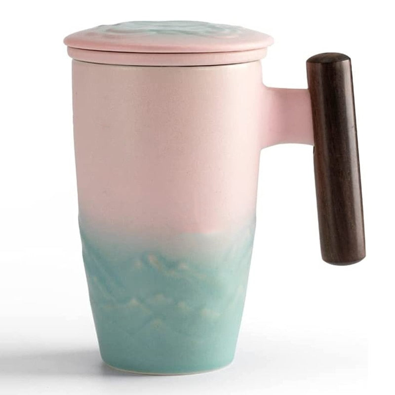 tasse en ceramique fait main tisaniere 350ml