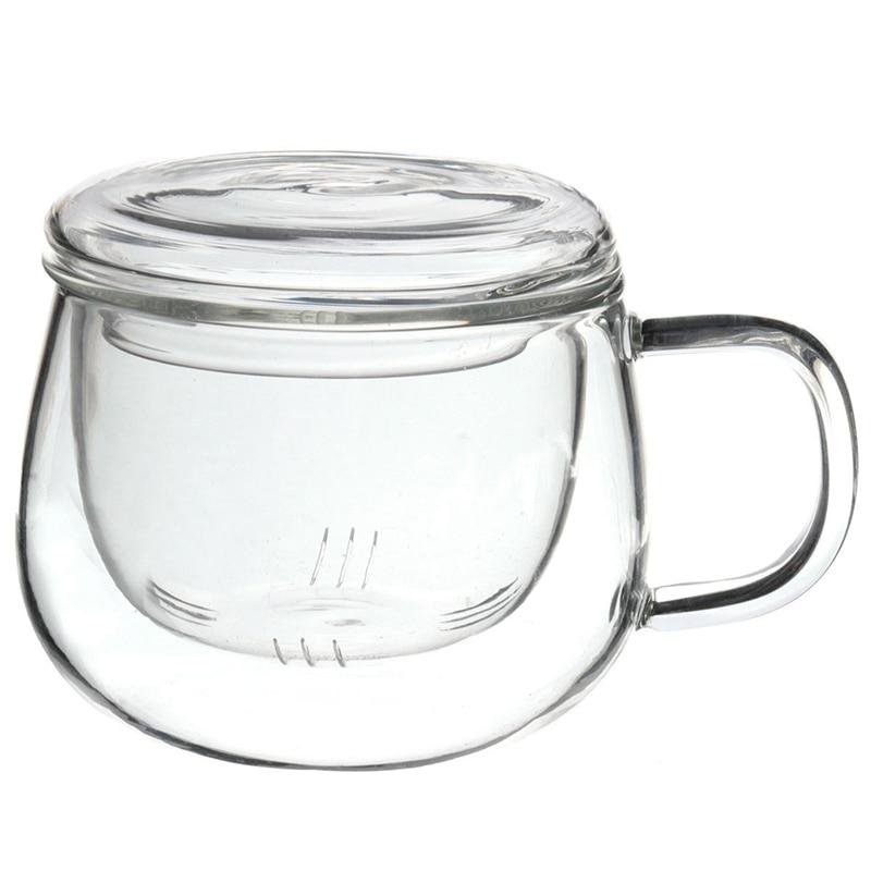 tasse en verre avec infuseur et couvercle 320ml