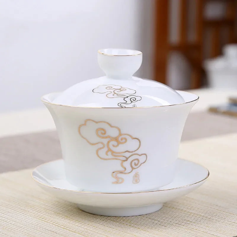 tasse theiere en porcelaine gaiwan 160ml 2