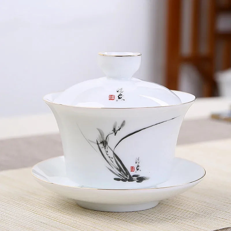 tasse theiere en porcelaine gaiwan 160ml 5