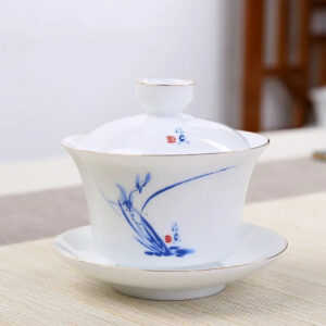 tasse theiere en porcelaine gaiwan 160ml 6 tasse theiere en porcelaine gaiwan 160ml 6