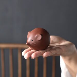 tea pet souris en argile