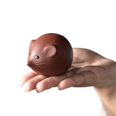 tea pet souris en argile