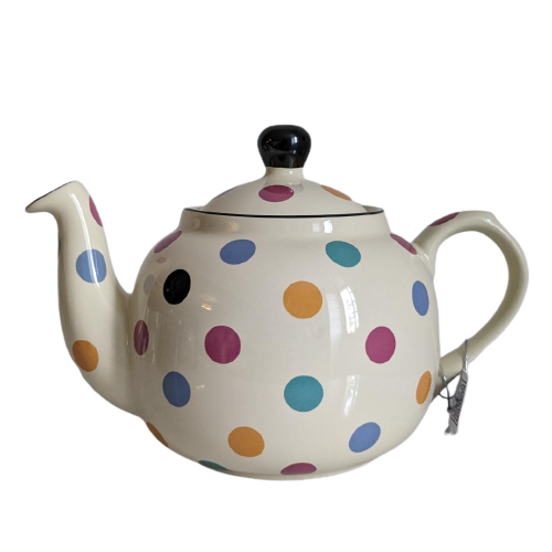 theiere anglaise traditionnelle a pois london pottery 15l