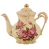 theiere anglaise vintage fleur