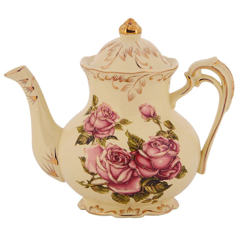 theiere anglaise vintage fleur
