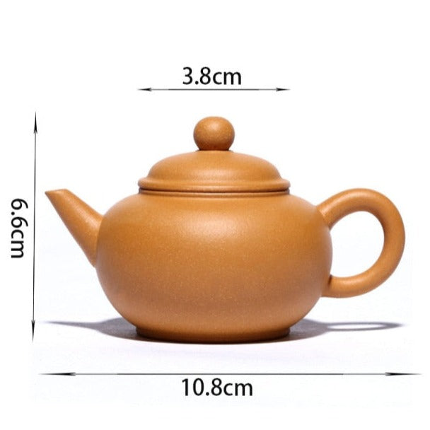 theiere artisanale jaune yixing 100ml