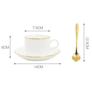 theiere blanche en porcelaine service 850ml 4
