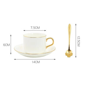 theiere blanche en porcelaine service 850ml 5