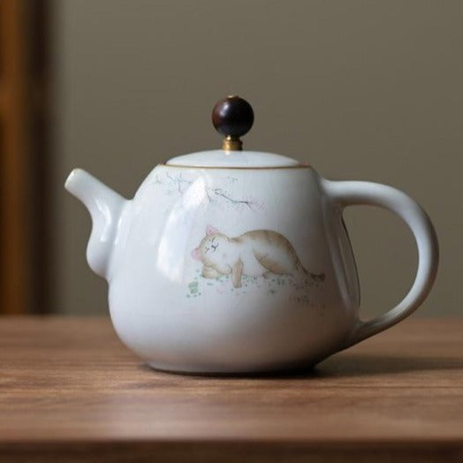 theiere chinoise chat vintage 280ml 5