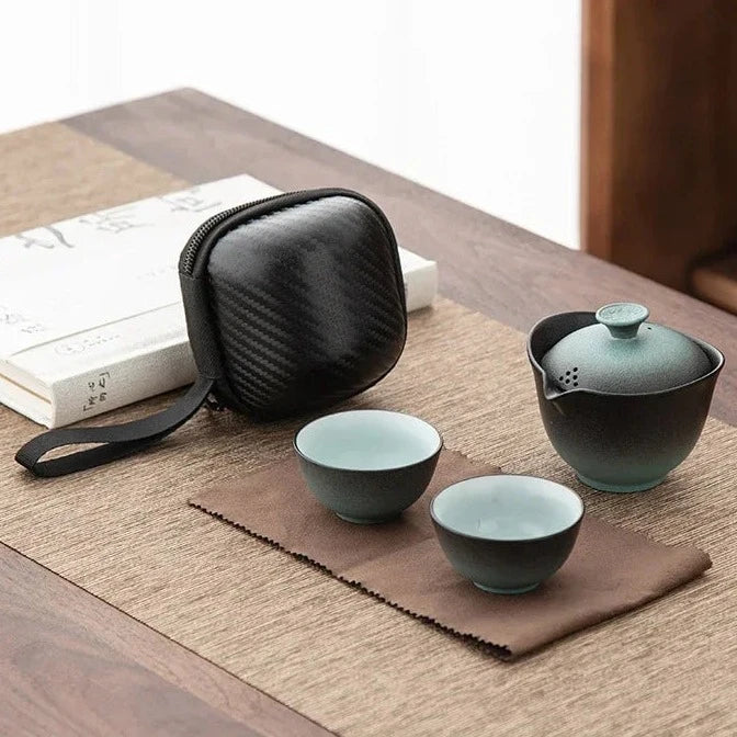 theiere chinoise de voyage service 2 personnes 100ml 2