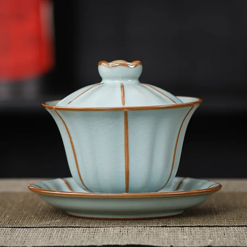 theiere chinoise gaiwan en porcelaine 190ml 2