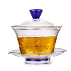 theiere chinoise gaiwan en verre colore 170ml 6 theiere chinoise gaiwan en verre colore 170ml 6