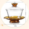 theiere chinoise gaiwan en verre colore 170ml 7