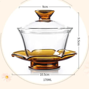 theiere chinoise gaiwan en verre colore 170ml 7 theiere chinoise gaiwan en verre colore 170ml 7