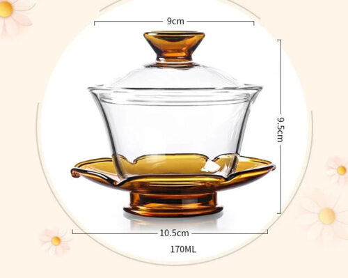 theiere chinoise gaiwan en verre colore 170ml 7 theiere chinoise gaiwan en verre colore 170ml 7