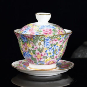 theiere chinoise gaiwan fleur 140ml theiere chinoise gaiwan fleur 140ml