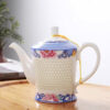 theiere chinoise porcelaine grain de riz 600ml 9