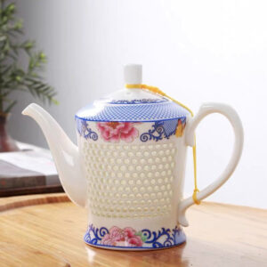 theiere chinoise porcelaine grain de riz 600ml 9