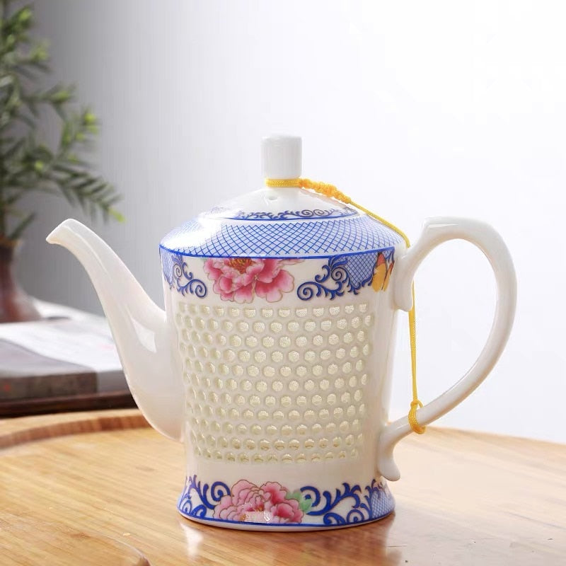 theiere chinoise porcelaine grain de riz 600ml 9