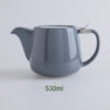 theiere en ceramique coloree avec filtre inox 500ml