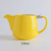 theiere en ceramique coloree avec filtre inox 500ml 3