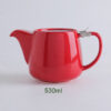 theiere en ceramique coloree avec filtre inox 500ml 4