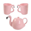 theiere en ceramique flamant rose 800ml 2