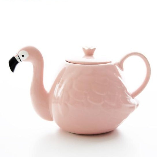 theiere en ceramique flamant rose 800ml 4