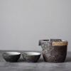 theiere en ceramique service 2 tasses 180ml 2