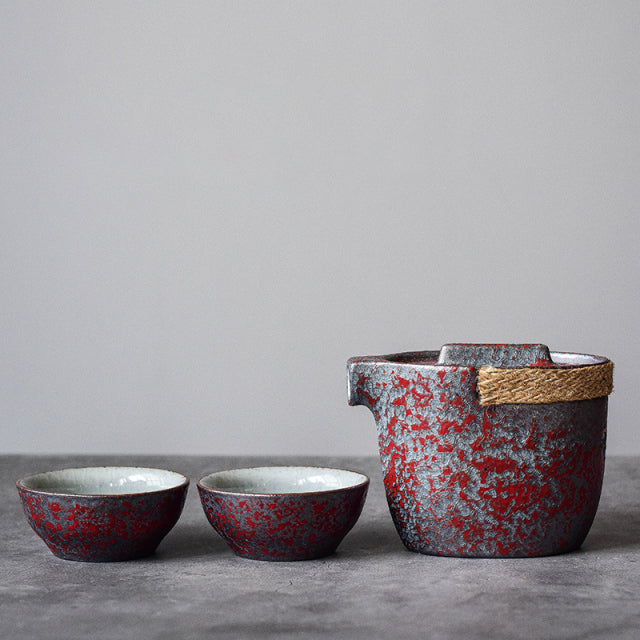 theiere en ceramique service 2 tasses 180ml 4