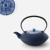 theiere en fonte japonaise bleue oigen 900ml