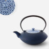 theiere en fonte japonaise bleue oigen 900ml 2