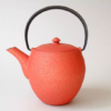 theiere en fonte japonaise rouge wazuqu mayu 550ml