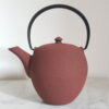 theiere en fonte japonaise rouge wazuqu mayu 550ml 2