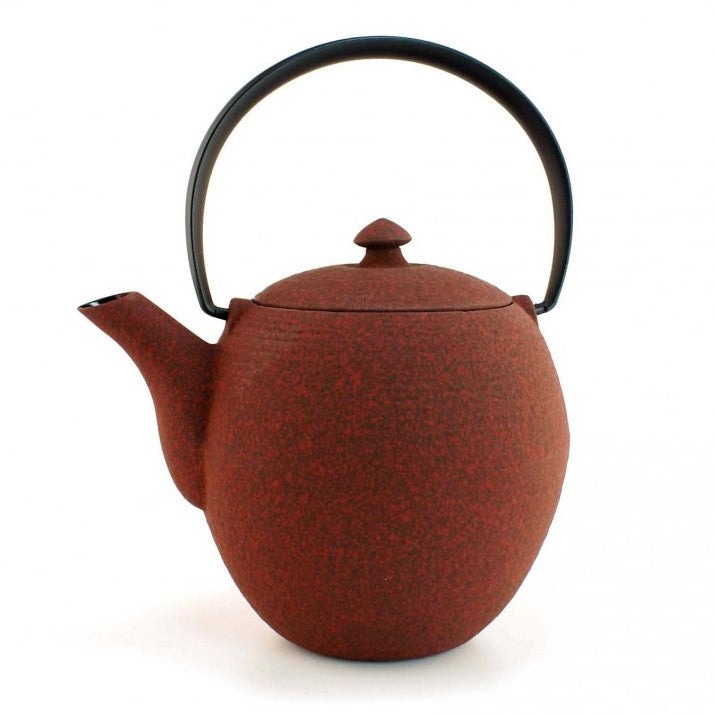 theiere en fonte japonaise rouge wazuqu mayu 550ml