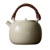 theiere en porcelaine anse en rotin 039 1l