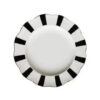 theiere en porcelaine blanche a pois ou rayures 860ml