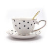theiere en porcelaine blanche a pois ou rayures 860ml 3