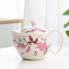 theiere en porcelaine blanche avec filtre 400ml