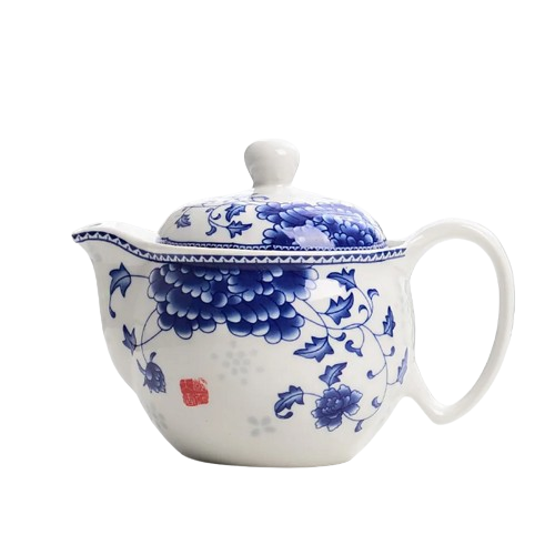 theiere en porcelaine blanche avec filtre 400ml