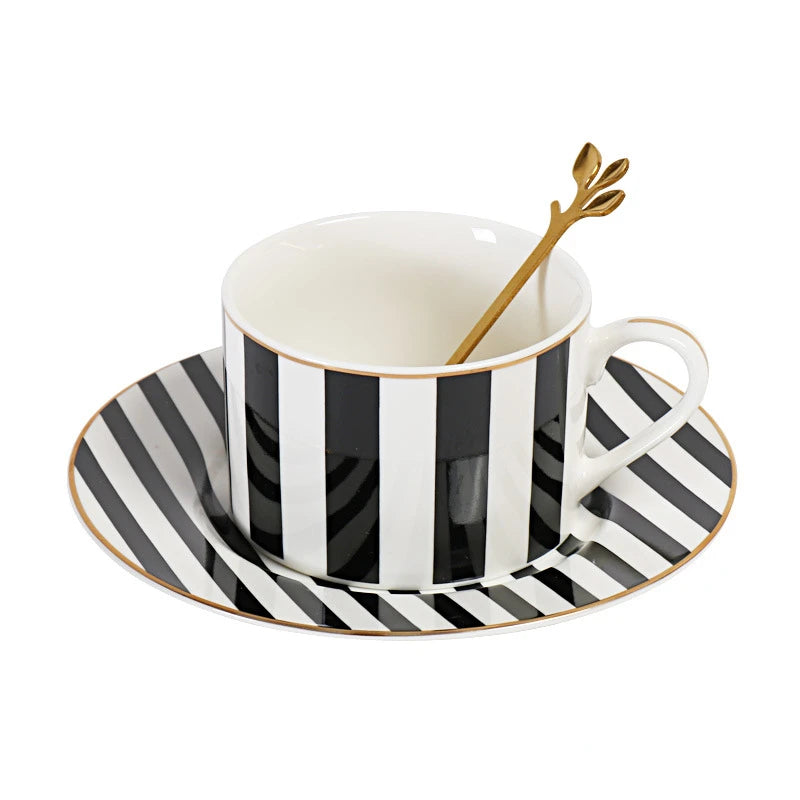 theiere en porcelaine blanche et noire tea for one 450ml