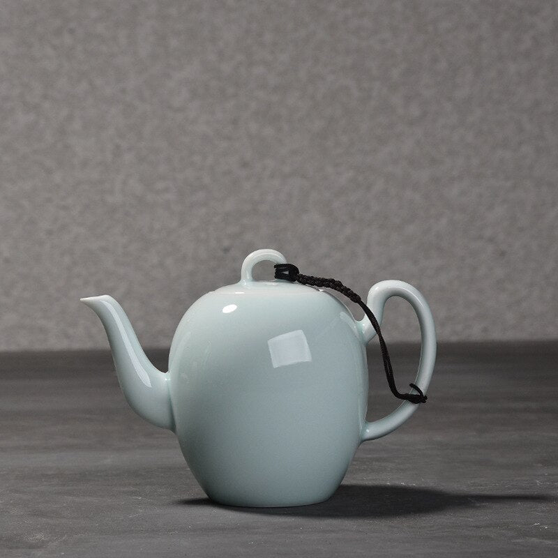 theiere en porcelaine bleu celadon 200ml