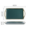 theiere en porcelaine bleu vert 750ml