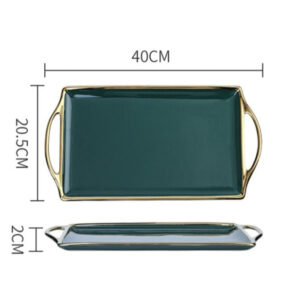 theiere en porcelaine bleu vert 750ml