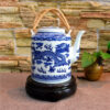 theiere en porcelaine chinoise bleu et blanc 800 1600ml