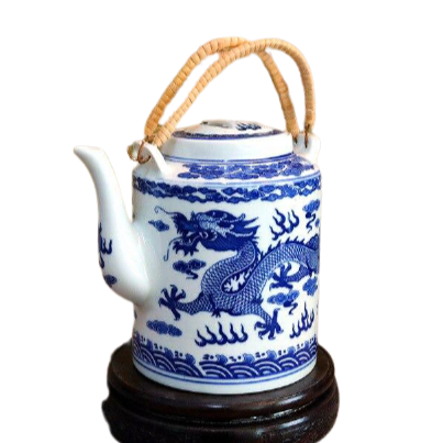 theiere en porcelaine chinoise bleu et blanc 800 1600ml