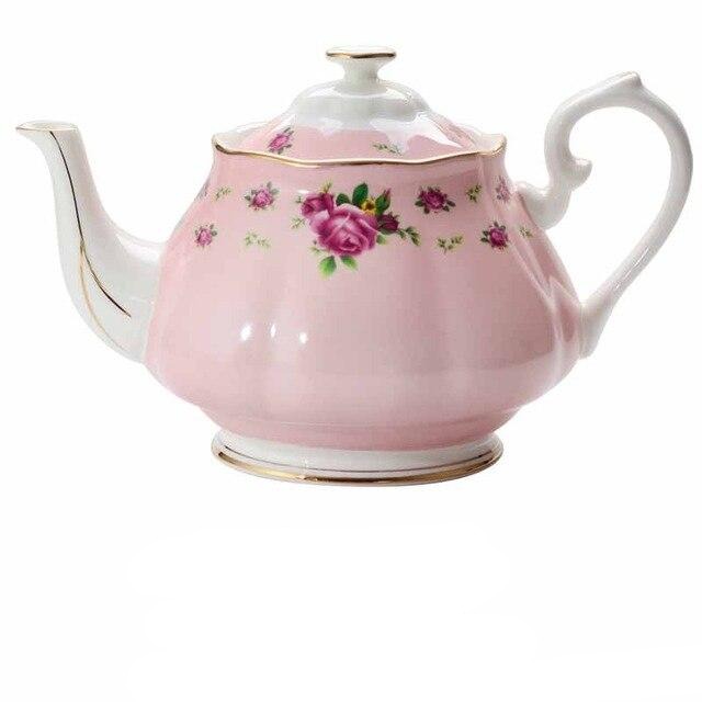 theiere en porcelaine fleurs 900ml 15l 2