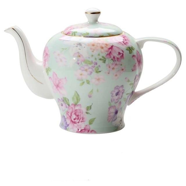 theiere en porcelaine fleurs 900ml 15l 5